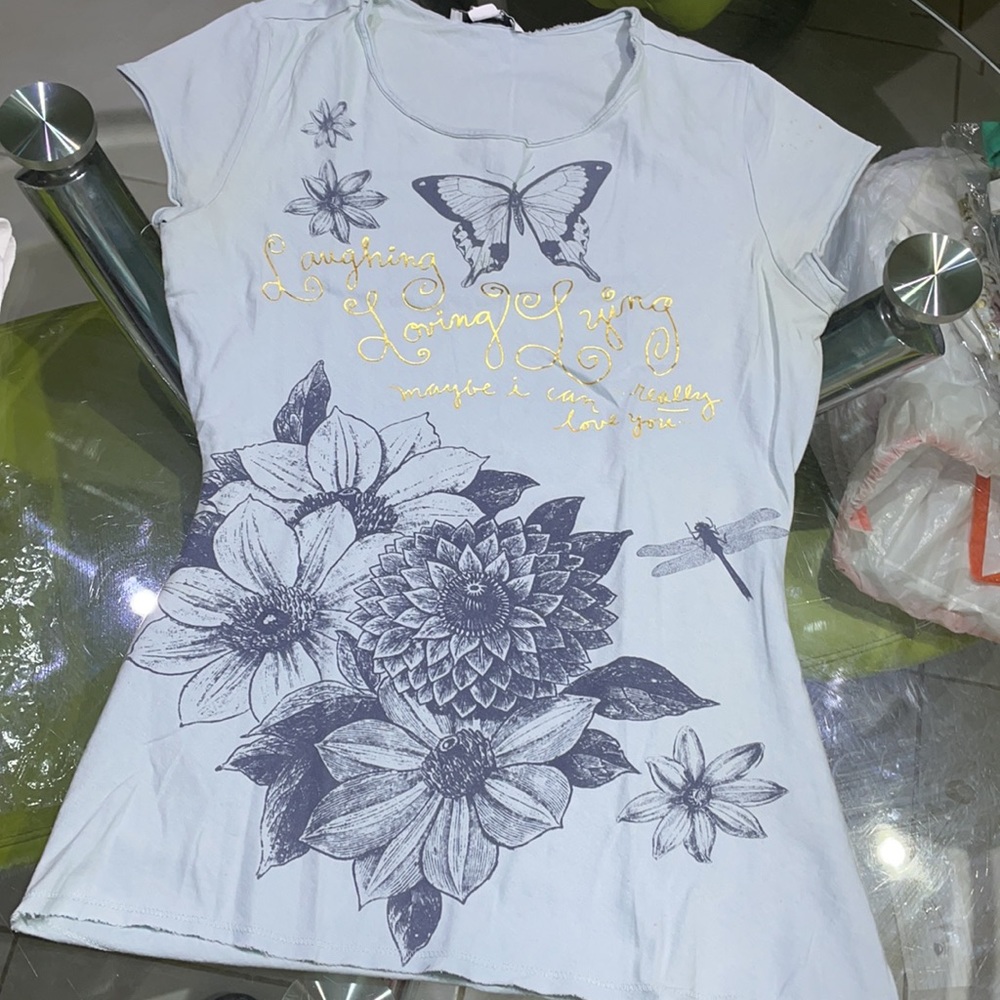 Express - Light blue graphic tee